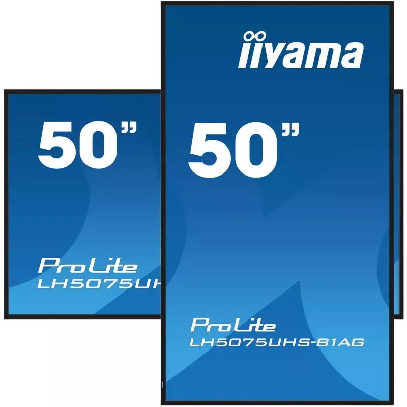 Digitālās izkārtnes plakanais panelis iiyama LH5075UHS-B1AG 49,5 collu LCD 4K Ultra HD 3840 x 2160