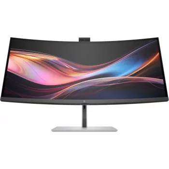 HP Series 7 Pro 34 collu WQHD konferences monitors - 734pm, 86,4 cm (34 colli), 3440 x 1440 pikseļi, Wide Quad HD, LCD, 5 ms, melns, sudrabs