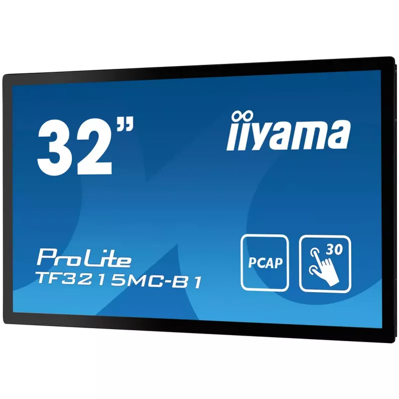 iiyama ProLite TF3215MC-B2 datora monitors 80 cm (31,5 collas) 1920 x 1080 pikseļi Full HD LED skārienekrāns Kiosks Melns