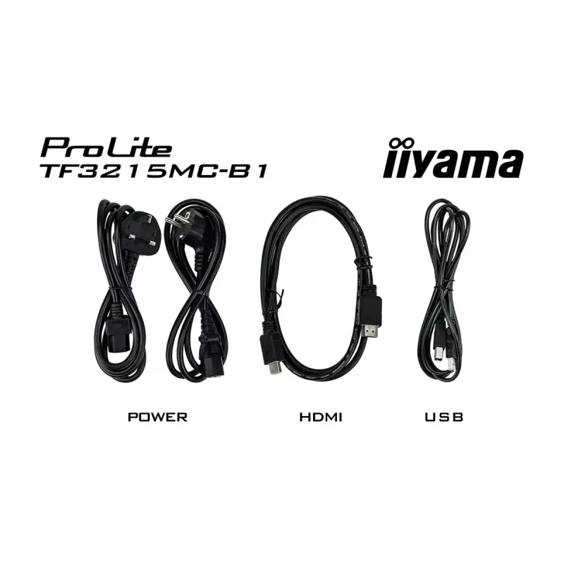 iiyama ProLite TF3215MC-B2 datora monitors 80 cm (31,5 collas) 1920 x 1080 pikseļi Full HD LED skārienekrāns Kiosks Melns