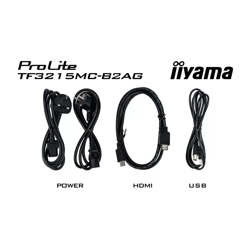 iiyama ProLite TF3215MC-B2AG datora monitors 80 cm (31,5 collas) 1920 x 1080 pikseļi Full HD LED Skārienjūtīgs Kiosks Melns