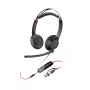 HP Poly Blackwire 5220 Stereo USB-C austiņas + 3,5 mm spraudnis + USB-C/A adapteris