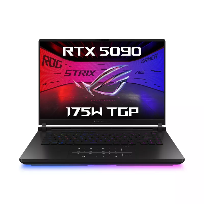 ASUS ROG Strix SCAR 16 G635LX-RW019W Intel Core Ultra 9 275HX klēpjdators 40,6 cm (16 collu) WQXGA 64 GB DDR5-SDRAM 2 TB SSD NVIDIA GeForce RTX 5090 Wi-Fi 7 (802.11be) Windows 11 Home Melns
