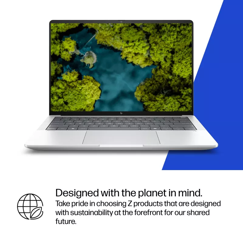 HP ZBook Ultra G1a Copilot+ PC AMD Ryzen AI Max PRO 390 35,6 cm (14 collas) WUXGA 32 GB LPDDR5x-SDRAM Wi-Fi 7 (802.11be) Windows 11 Pro AI Workstation, AI PC Sudrabs