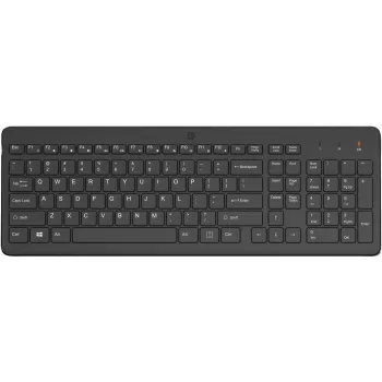 HP 225 bezvadu tastatūra, pilna izmēra, bezvadu RF, universāla, melna 805T1AA#ABD