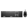 HP 725 Multi-Device bezvadu uzlādējama tastatūra un pele komplektā, pilna izmēra bezvadu Bluetooth šķērveida slēdzis