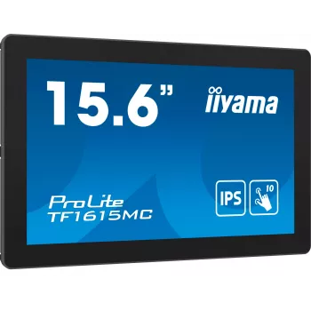 iiyama ProLite TF1615MC-B1 datora monitors 39,6 cm (15,6 collu) 1920 x 1080 pikseļi Full HD skārienekrāns Melns