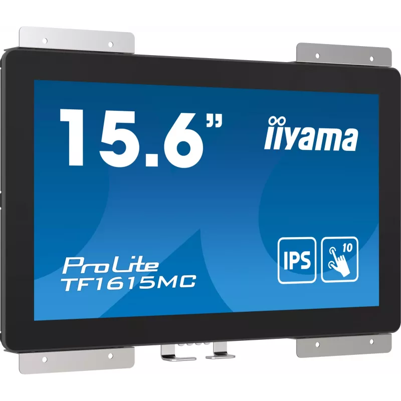 iiyama ProLite TF1615MC-B1 datora monitors 39,6 cm (15,6 collu) 1920 x 1080 pikseļi Full HD skārienekrāns Melns
