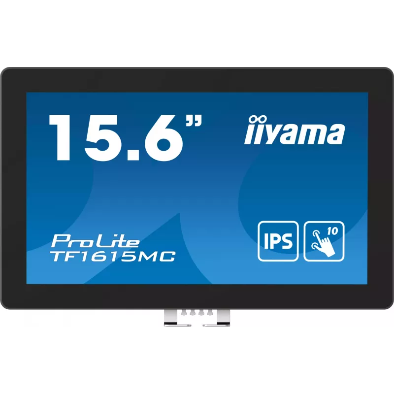 iiyama ProLite TF1615MC-B1 datora monitors 39,6 cm (15,6 collu) 1920 x 1080 pikseļi Full HD skārienekrāns Melns