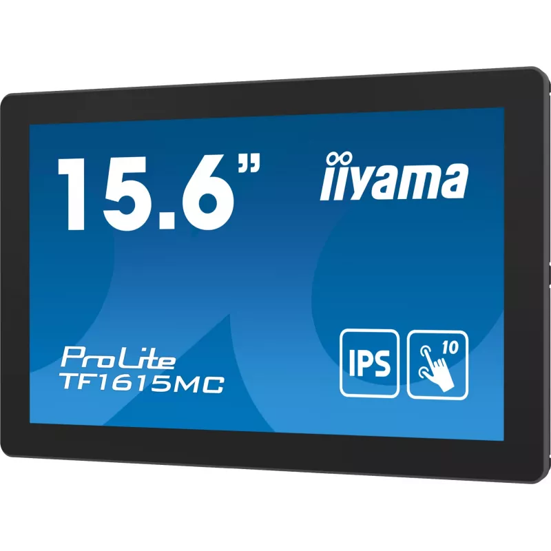 iiyama ProLite TF1615MC-B1 datora monitors 39,6 cm (15,6 collu) 1920 x 1080 pikseļi Full HD skārienekrāns Melns