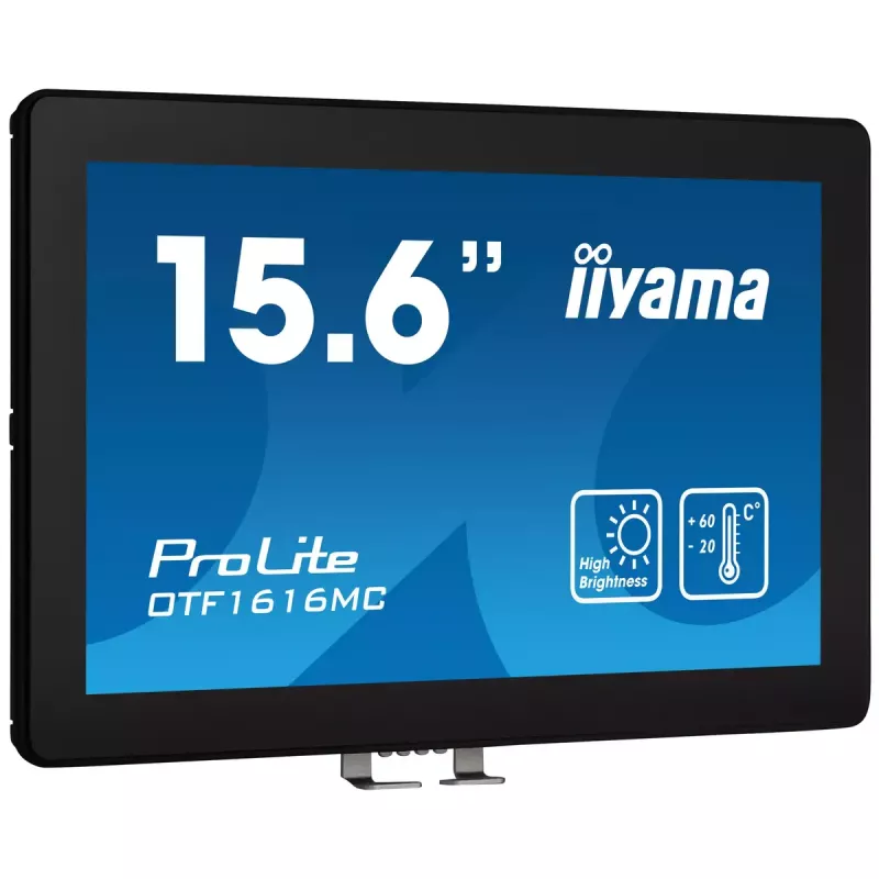 iiyama OTF1616MC-B1 datora monitors 39,6 cm (15,6 collu) 1920 x 1080 pikseļi Full HD LCD skārienekrāns Melns