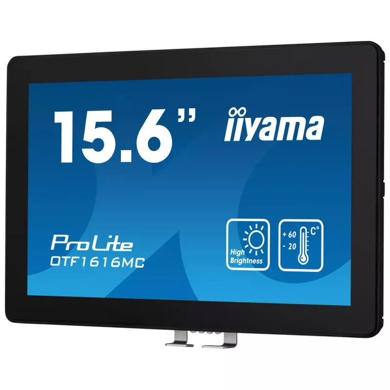 iiyama OTF1616MC-B1 datora monitors 39,6 cm (15,6 collu) 1920 x 1080 pikseļi Full HD LCD skārienekrāns Melns