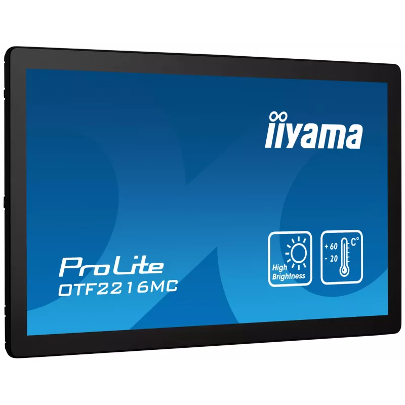 iiyama OTF2216MC-B1 datora monitors 54,6 cm (21,5 collu) 1920 x 1080 pikseļi Full HD LCD skārienekrāns Melns