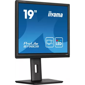 iiyama ProLite B1980S-B1 datora monitors 48,3 cm (19 collu) 1280 x 1024 pikseļi VGA LED Melns