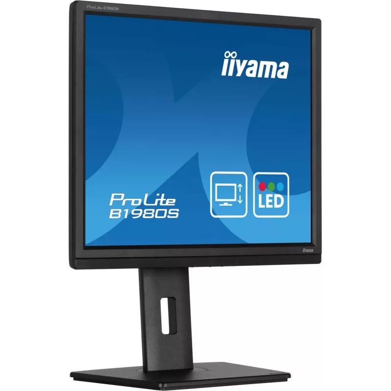 iiyama ProLite B1980S-B1 datora monitors 48,3 cm (19 collu) 1280 x 1024 pikseļi VGA LED Melns