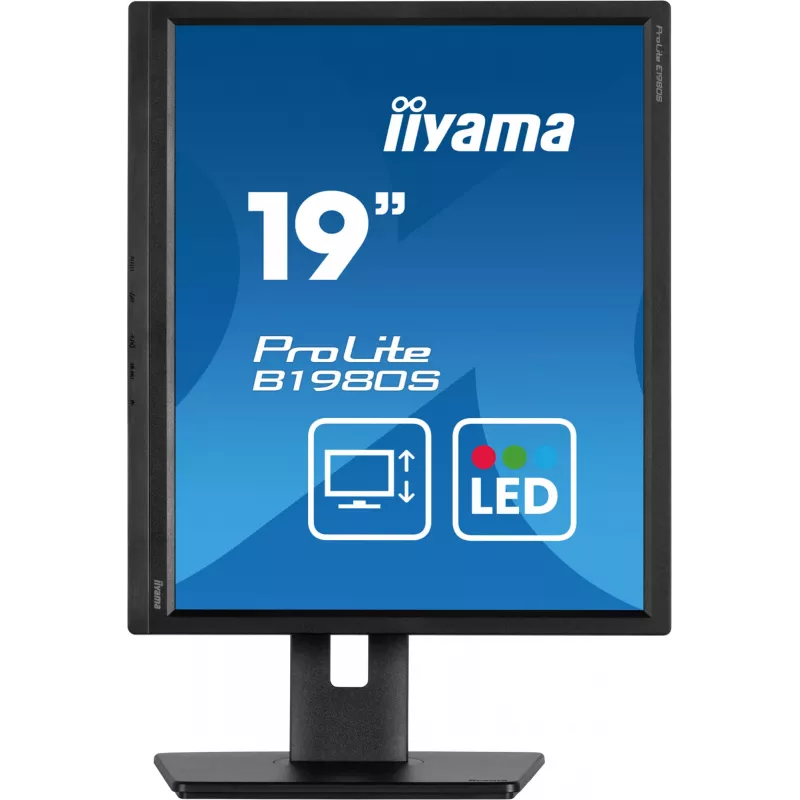 iiyama ProLite B1980S-B1 datora monitors 48,3 cm (19 collu) 1280 x 1024 pikseļi VGA LED Melns