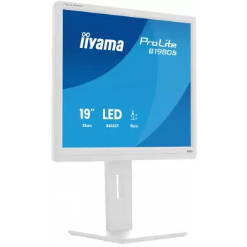 iiyama ProLite B1980S-W1 datora monitors 48.3 cm (19 collas) 1280 x 1024 pikseļi SVGA LED Balts