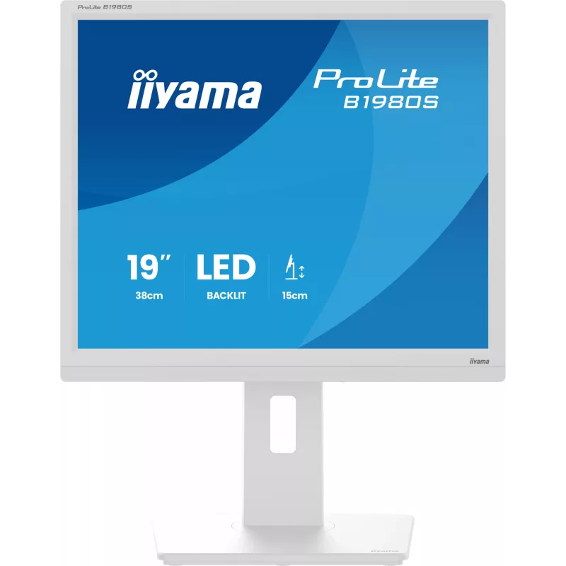 iiyama ProLite B1980S-W1 datora monitors 48.3 cm (19 collas) 1280 x 1024 pikseļi SVGA LED Balts