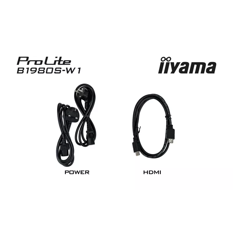 iiyama ProLite B1980S-W1 datora monitors 48.3 cm (19 collas) 1280 x 1024 pikseļi SVGA LED Balts