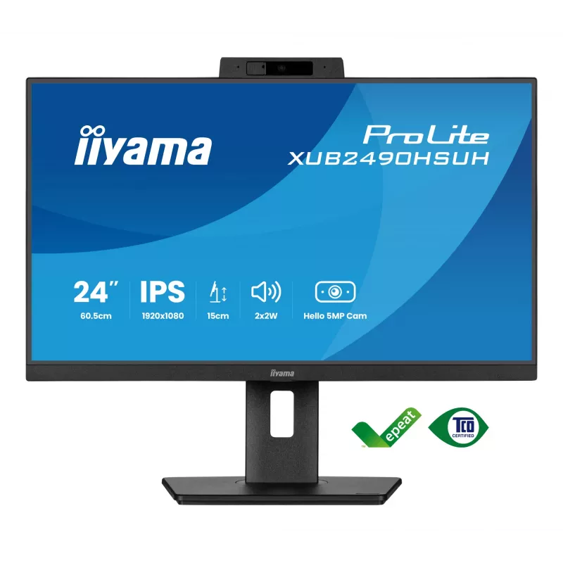 iiyama XUB2490HSUH-B2 datora monitors 60.5 cm (23.8 collu) 1920 x 1080 pikseļi Full HD LED Melns
