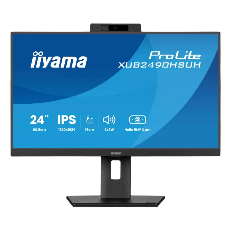iiyama XUB2490HSUH-B2 datora monitors 60.5 cm (23.8 collu) 1920 x 1080 pikseļi Full HD LED Melns