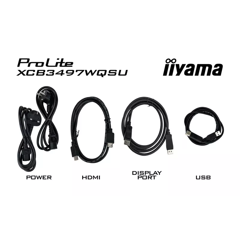iiyama ProLite XCB3494WQSU-B1 datora monitors 86,4 cm (34 colli) 3440 x 1440 pikseļi UltraWide Quad HD LED Melns