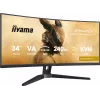 iiyama G-MASTER GCB3486WQSCP-B1 datora monitors 86,4 cm (34 colli) 3440 x 1440 pikseļi UltraWide Quad HD Melns