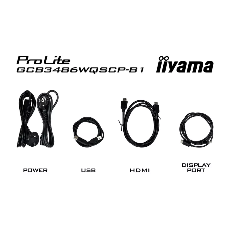iiyama G-MASTER GCB3486WQSCP-B1 datora monitors 86,4 cm (34 colli) 3440 x 1440 pikseļi UltraWide Quad HD Melns