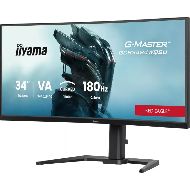 iiyama G-MASTER GCB3484WQSU-B1 datora monitors 86,4 cm (34 colli) 3440 x 1440 pikseļi UltraWide Quad HD LED Melns