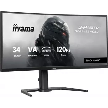 iiyama GCB3482WQSU-B1 datora monitors 86,4 cm (34 colli) 3440 x 1440 pikseļi UltraWide Quad HD LED Melns