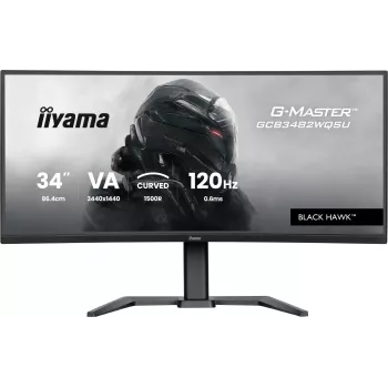 iiyama GCB3482WQSU-B1 datora monitors 86,4 cm (34 colli) 3440 x 1440 pikseļi UltraWide Quad HD LED Melns