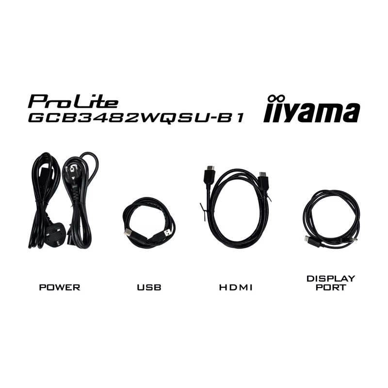 iiyama GCB3482WQSU-B1 datora monitors 86,4 cm (34 colli) 3440 x 1440 pikseļi UltraWide Quad HD LED Melns