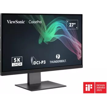 Viewsonic VP2788-5K datora monitors 68.6 cm (27 collas) 5120 x 2880 pikseļi 5K Ultra HD LED Melns