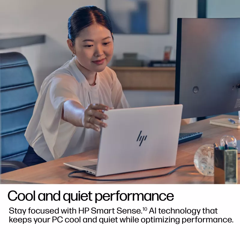 HP EliteBook 8 G1i AD3H3ET biznesa portatīvais dators, Intel Core Ultra 5 228V, 14 collu 2.5K, 32GB LPDDR5x, 512GB SSD, Windows 11 Pro, vācu QWERTZ tastatūra