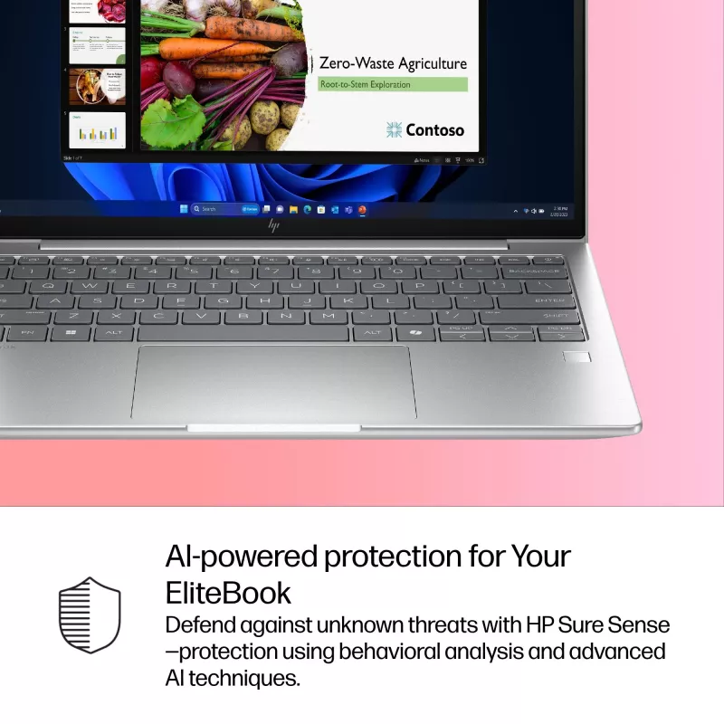 HP EliteBook 6 G1i AI PC Intel Core Ultra 7 255U klēpjdators 33,8 cm (13,3 collas) WUXGA 32 GB DDR5-SDRAM Wi-Fi 7 (802.11be) Windows 11 Pro sudraba krāsā