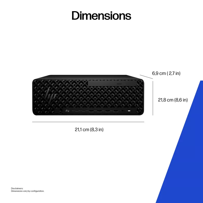 HP Z2 SFF G1i Intel Core Ultra 7 265K 32 GB DDR5-SDRAM NVIDIA RTX A400 Windows 11 Pro darbstacija AI darbstacija, AI dators
