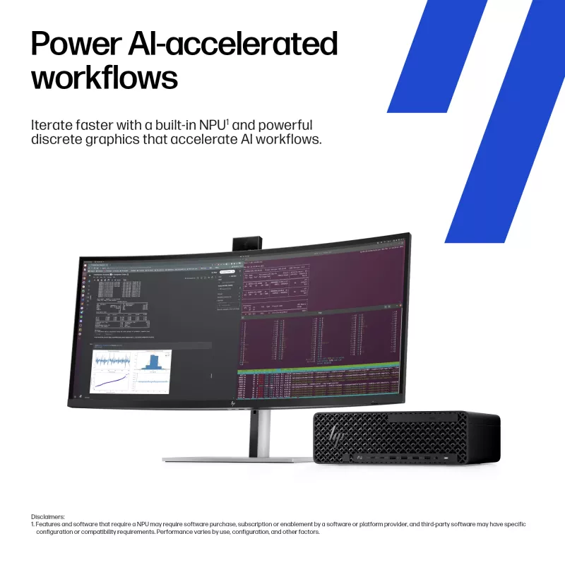 HP Z2 SFF G1i Intel Core Ultra 7 265K 32 GB DDR5-SDRAM NVIDIA RTX A400 Windows 11 Pro darbstacija AI darbstacija, AI dators
