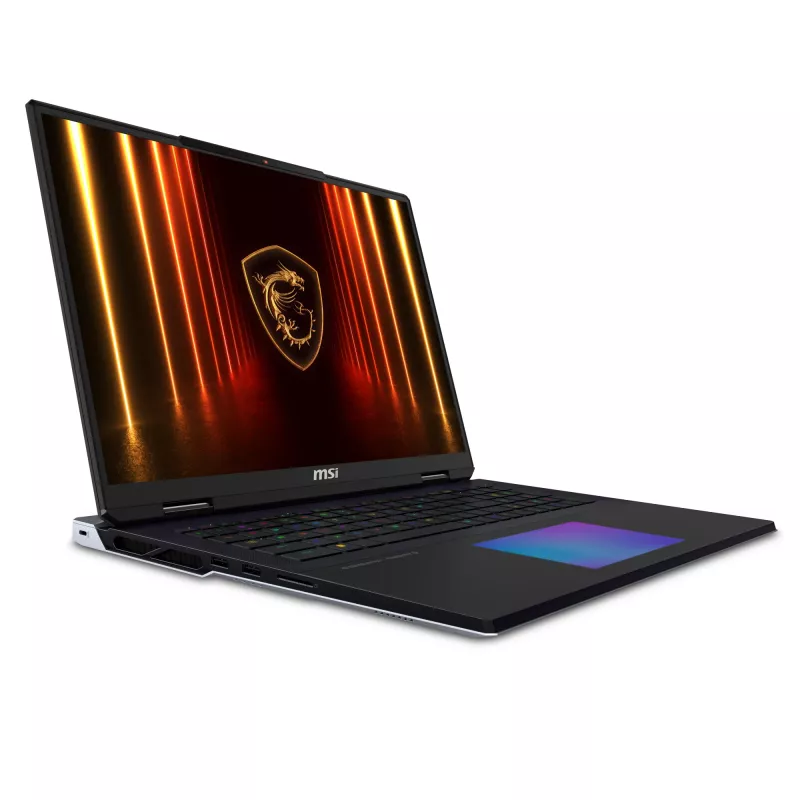 Portatīvais dators MSI Titan 18 HX AI A2XWJG-656 18 collu Intel Core Ultra 9 285HX 64GB 6TB NVIDIA RTX 5090 Windows 11 Pro