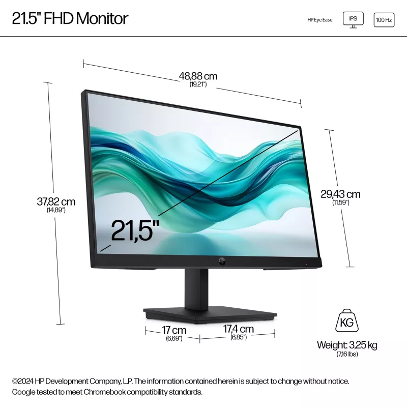 HP Series 3 Pro monitors 21,5 collu FHD LCD 1920 x 1080