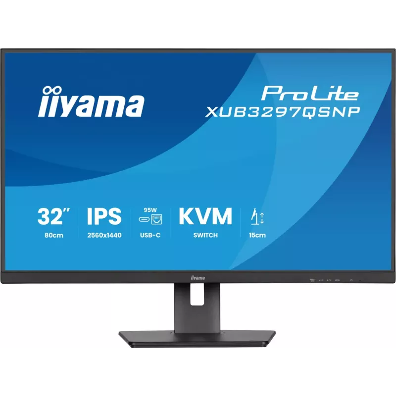 iiyama ProLite XUB3297QSNP-B1 datora monitors 81,3 cm (32 colli) 2560 x 1440 pikseļi Quad HD LED Melns