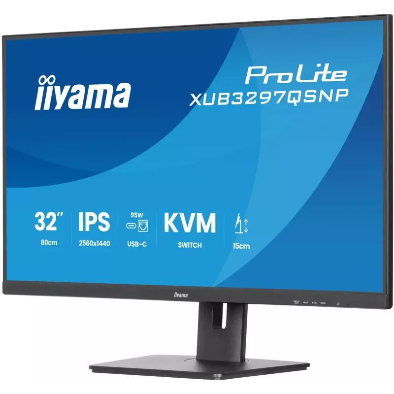 iiyama ProLite XUB3297QSNP-B1 datora monitors 81,3 cm (32 colli) 2560 x 1440 pikseļi Quad HD LED Melns