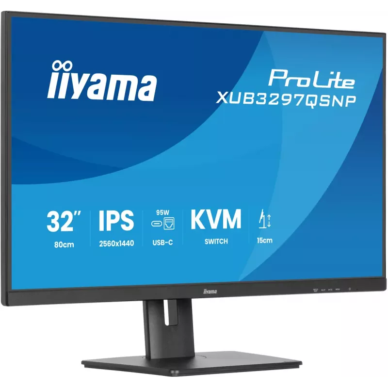 iiyama ProLite XUB3297QSNP-B1 datora monitors 81,3 cm (32 colli) 2560 x 1440 pikseļi Quad HD LED Melns