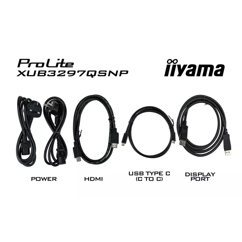 iiyama ProLite XUB3297QSNP-B1 datora monitors 81,3 cm (32 colli) 2560 x 1440 pikseļi Quad HD LED Melns