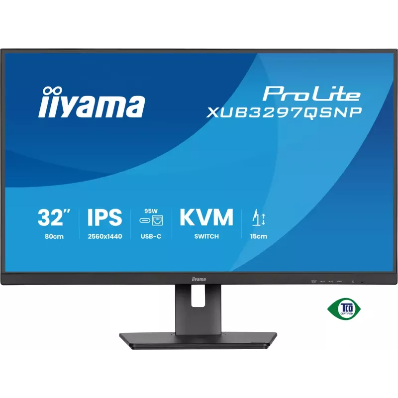 iiyama ProLite XUB3297QSNP-B1 datora monitors 81,3 cm (32 colli) 2560 x 1440 pikseļi Quad HD LED Melns