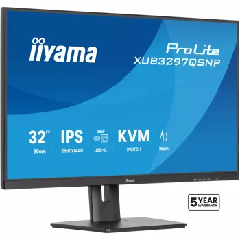iiyama ProLite XUB3297QSNP-B1 datora monitors 81,3 cm (32 colli) 2560 x 1440 pikseļi Quad HD LED Melns