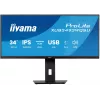Datora monitors IIYAMA ProLite XUB3493WQSU-B6 34 collas 3440×1440 UltraWide QHD IPS LED, 1 ms, USB 3.2 centrmezgls, skaļruņi, VESA, augstuma regulēšana