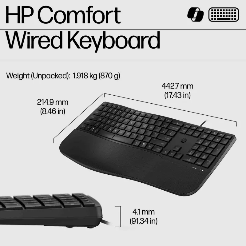 HP 480 Comfort vadu tastatūra