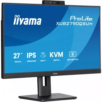 iiyama ProLite XUB2790QSUH-B2 datora monitors 68.6 cm (27 collas) 2560 x 1440 pikseļi Quad HD LED Melns