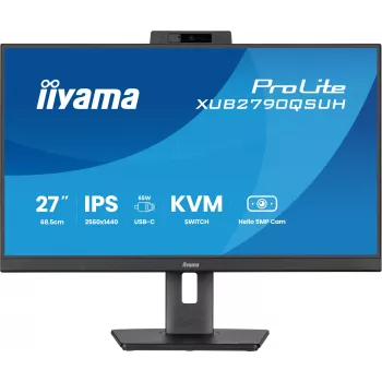 iiyama ProLite XUB2790QSUH-B2 datora monitors 68.6 cm (27 collas) 2560 x 1440 pikseļi Quad HD LED Melns