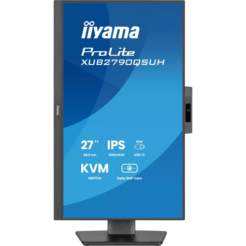 iiyama ProLite XUB2790QSUH-B2 datora monitors 68.6 cm (27 collas) 2560 x 1440 pikseļi Quad HD LED Melns